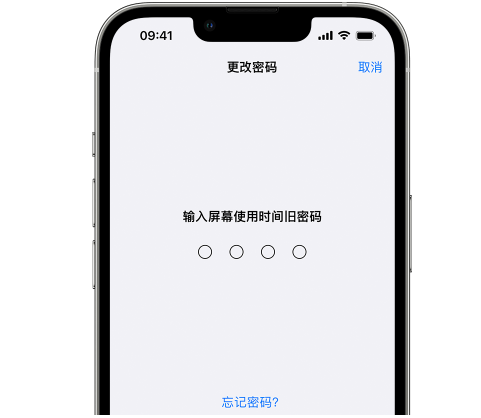 浈江iPhone屏幕维修分享iPhone屏幕使用时间密码忘记了怎么办 