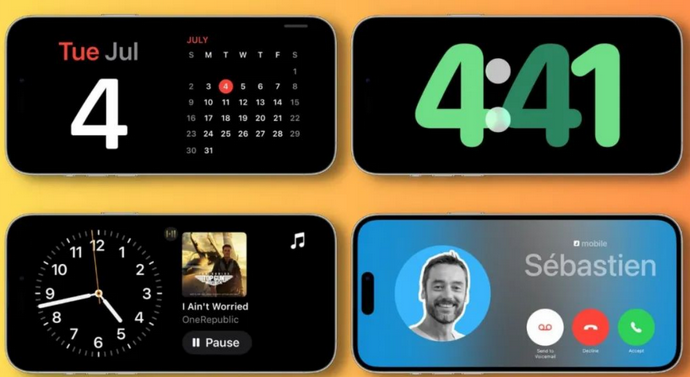浈江苹果手机维修分享iOS17横屏充电待机显示有什么好处 