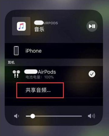 浈江苹果14音频维修点分享iPhone14音频共享设置方法 