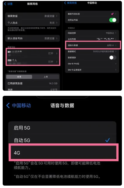 浈江苹果手机维修分享iPhone14如何切换4G/5G? iPhone14 5G网络切换方法 